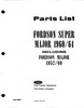 Thumbnail Fordson Super Major 1960-1964 Service Parts Catalog Tractor
