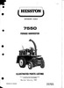 Thumbnail Hesston 7550 Forage Harvester Service Parts Catalog PDF