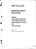 Thumbnail New Holland 1900 2100 Forage Harvester Service Parts Catalog