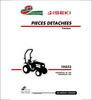Thumbnail Iseki TXG23 Parts Manual Catalog