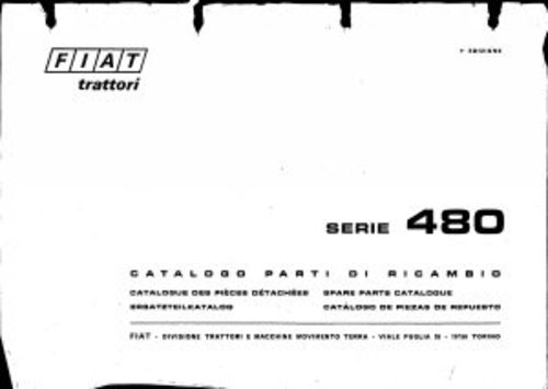 Product picture Fiat 480 Service Parts Catalog Tractor Manual PDF