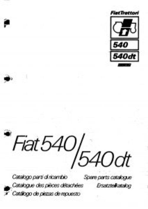 Product picture Fiat 540-540DT Service Parts Catalog Tractor Manual PDF