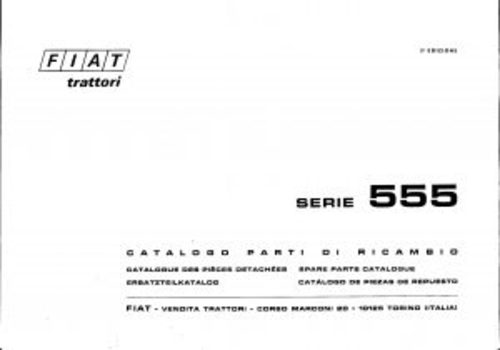 Product picture Fiat 555 Service Parts Catalog Tractor Manual PDF