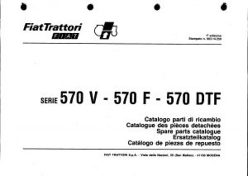 Product picture Fiat 570DTF Service Parts Catalog Tractor Manual PDF