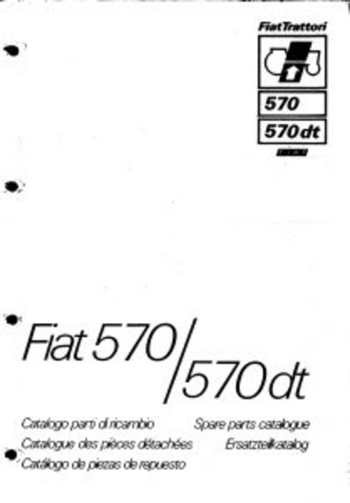 Product picture Fiat 570-570DT Service Parts Catalog Tractor Manual PDF