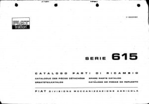 Product picture Fiat 615 Service Parts Catalog Tractor Manual PDF