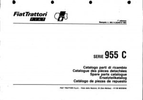 Product picture Fiat 955C Service Parts Catalog Tractor Manual PDF