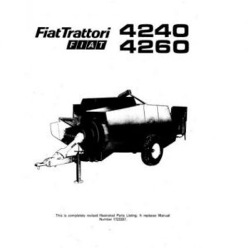 Product picture Fiat 4240 4260 Service Parts Catalog Tractor Manual PDF