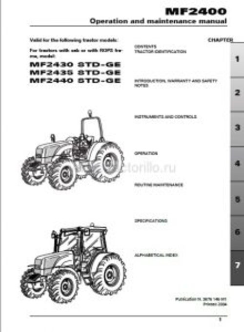 Product picture Massey Ferguson 2400 Series Service Manual Workshop Repair