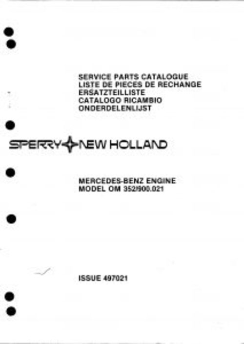 Product picture New Holland OM 351 900.021 Service Parts Catalog PDF Tractor